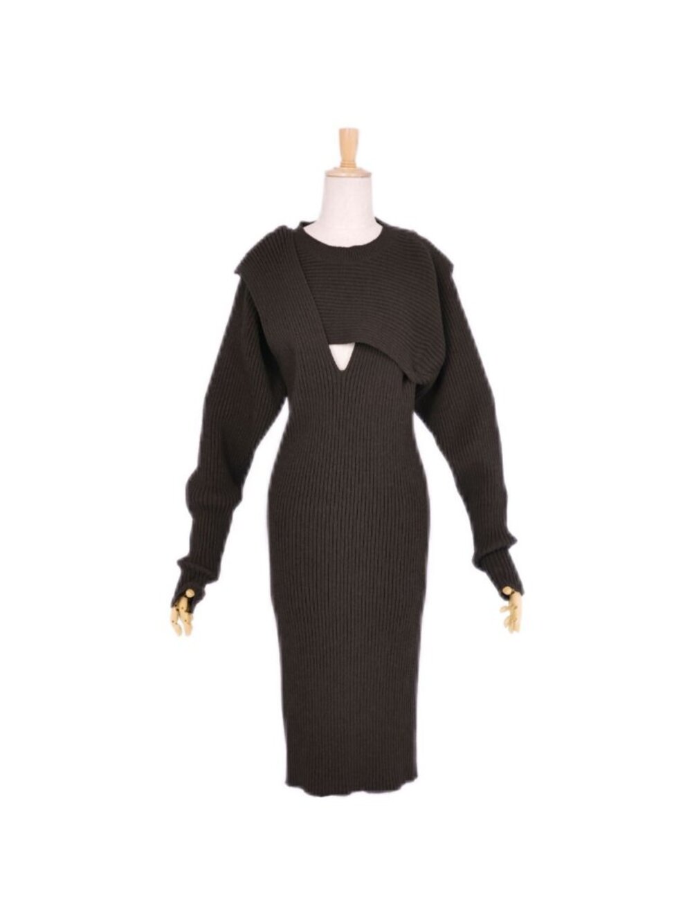 Bottega Veneta Dress Brown View 3